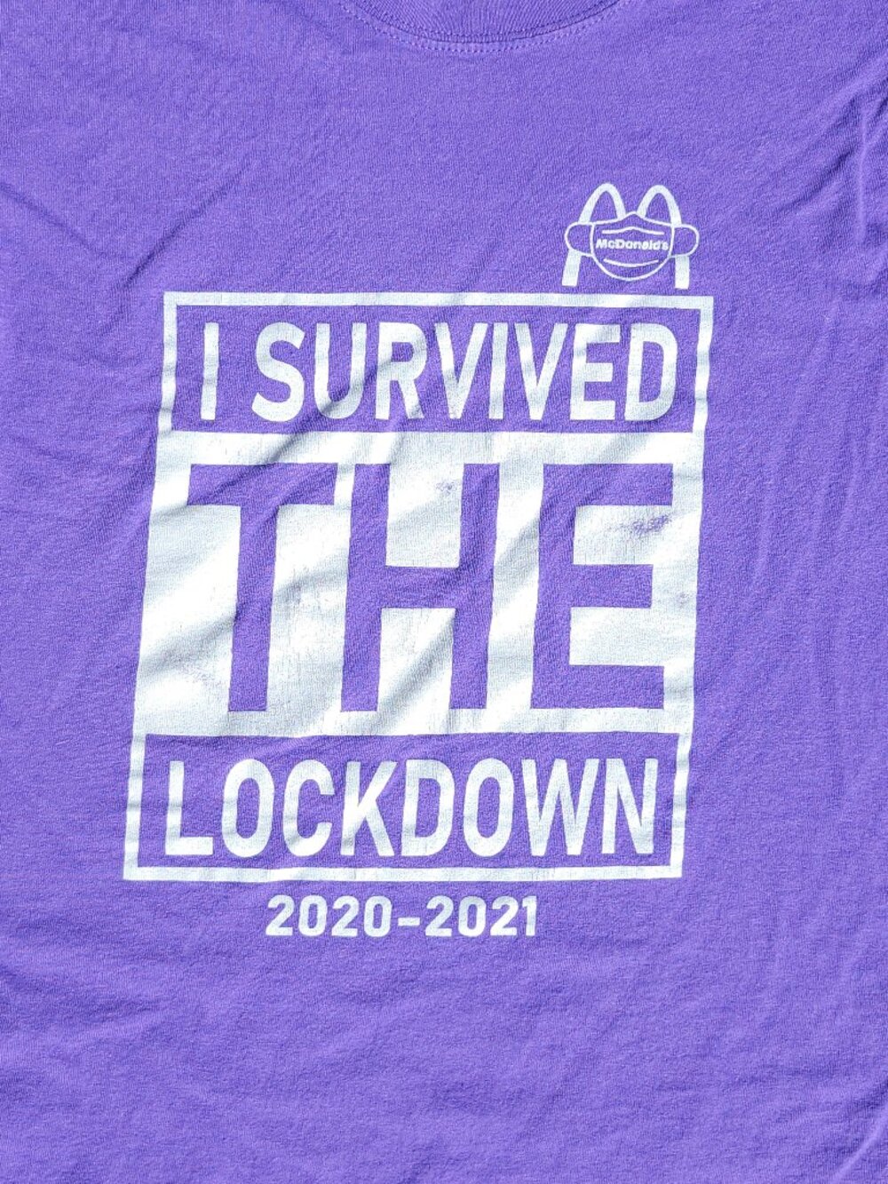 McDonald's Employee T-Shirt Lock Down Era Size Medium 2020-2021